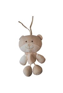 SIMPLE DIMPLE 100% ORGANIC COTTON -MUSICAL PULL STRING TOY (BEAR)
