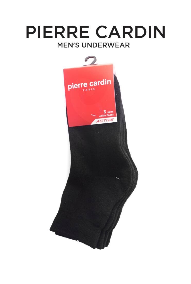 3 IN 1 COTTON SPANDEX HT ANKLE SOCKS