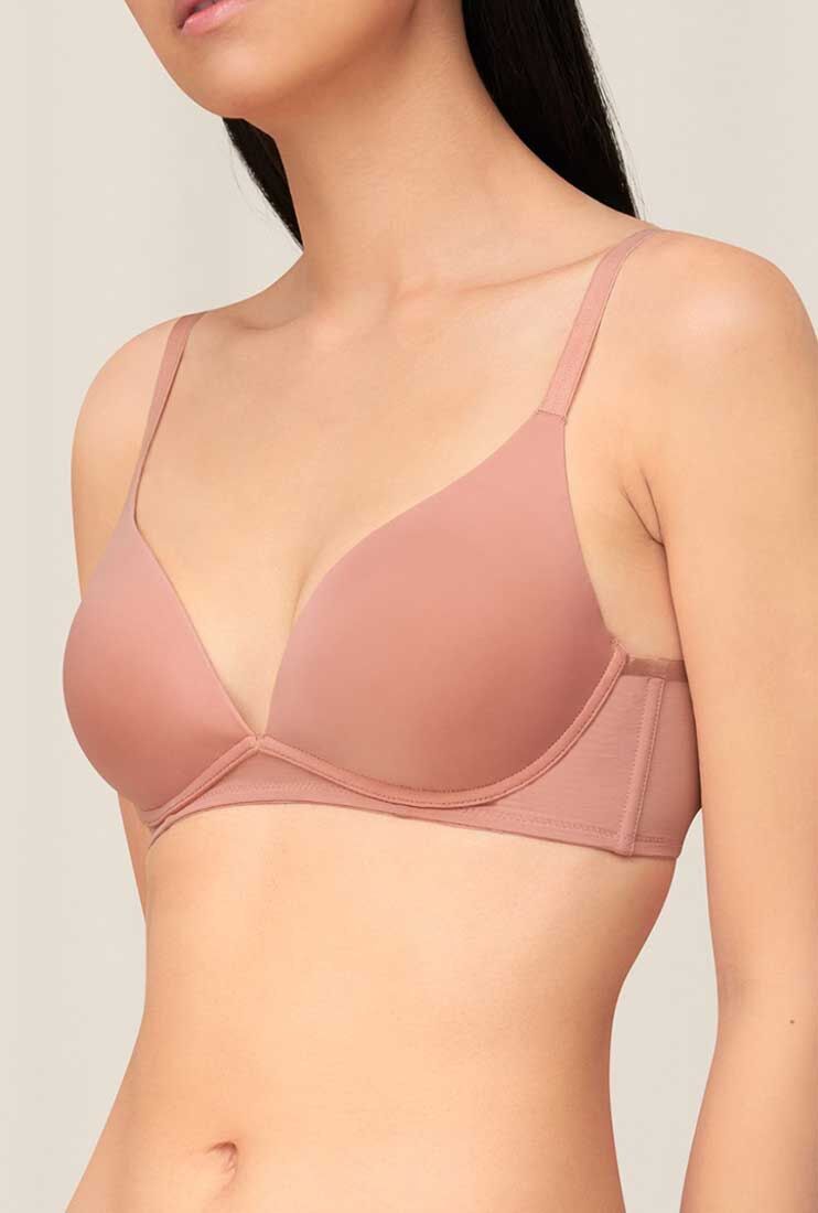 INVISIBLE INSIDE-OUT NON-WIRED PUSH-UP DEEP V BRA