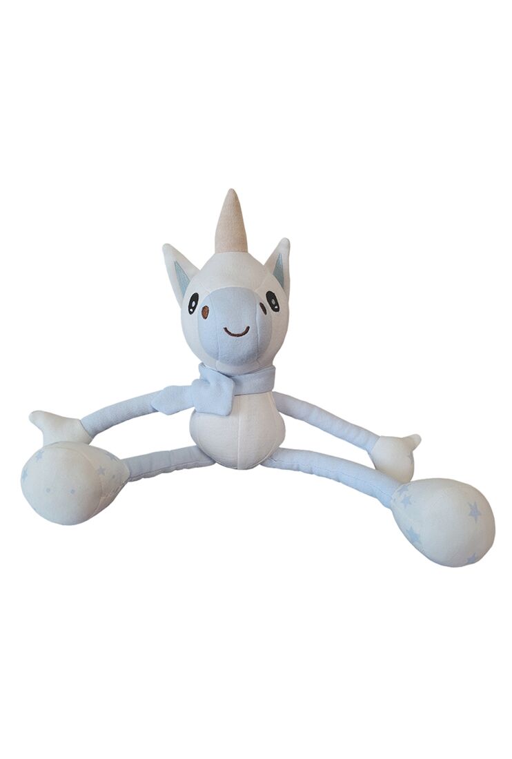 SIMPLE DIMPLE 100% ORGANIC COTTON -PULL HANDS & LEGS ACTIVITY TOY (UNICORN)