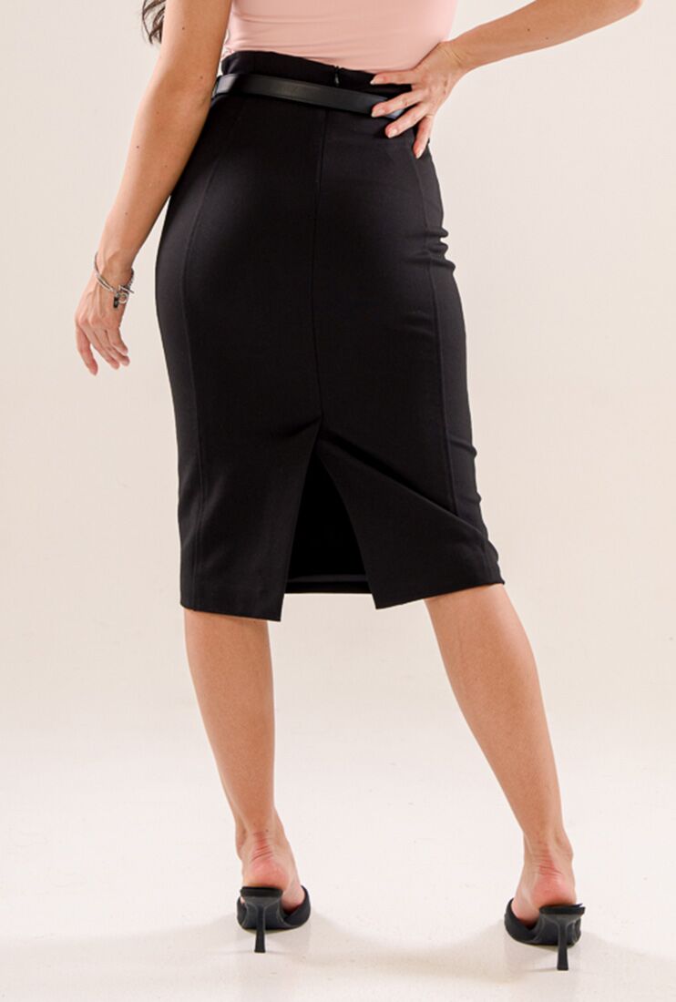PENCIL SKIRT WITH BELT