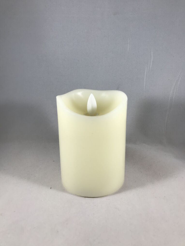 FLAMELESS LED FLICKERING BATTERY PILLAR WAX CANDLE (S)