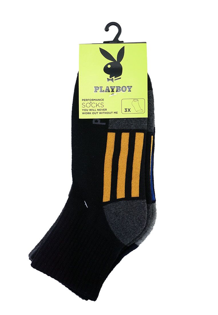 3 IN 1 COTTON SPANDEX HT ANKLE SOCKS